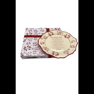 Temp-tations Classic 12" Giving Plate with Gift Box Red
